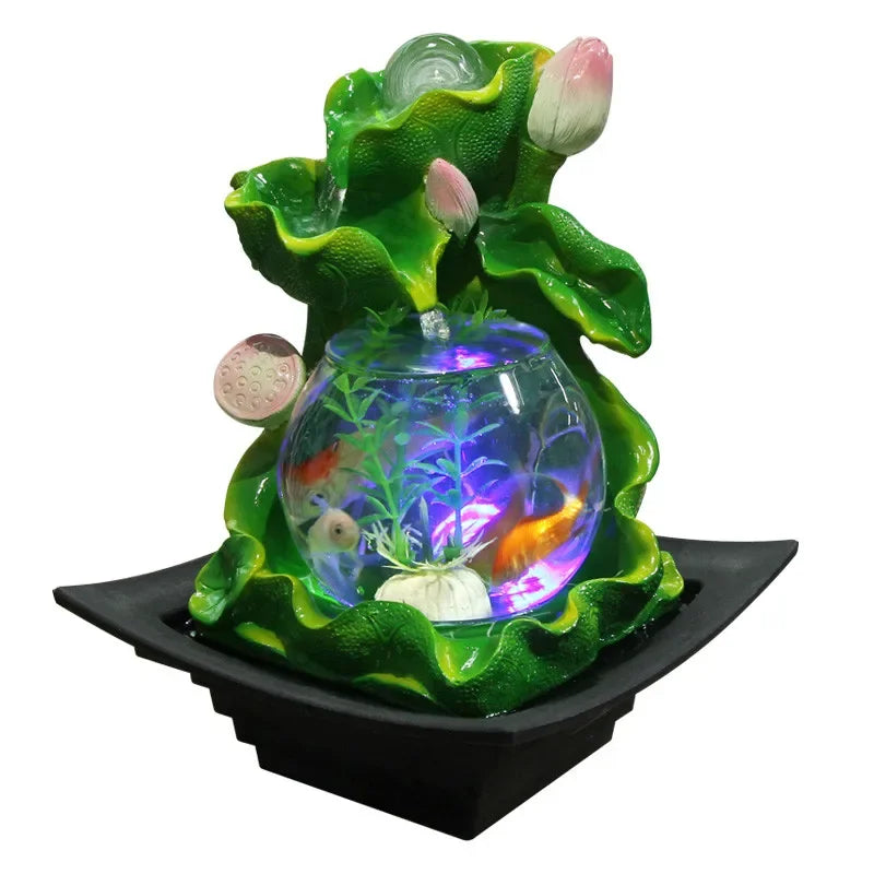 Fontes de água de resina, esfera de água de feng shui.