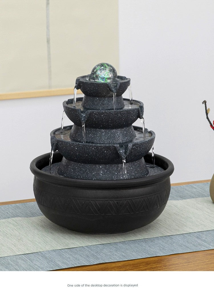 Esfera de decoração Sala de estar Fonte Fengshui