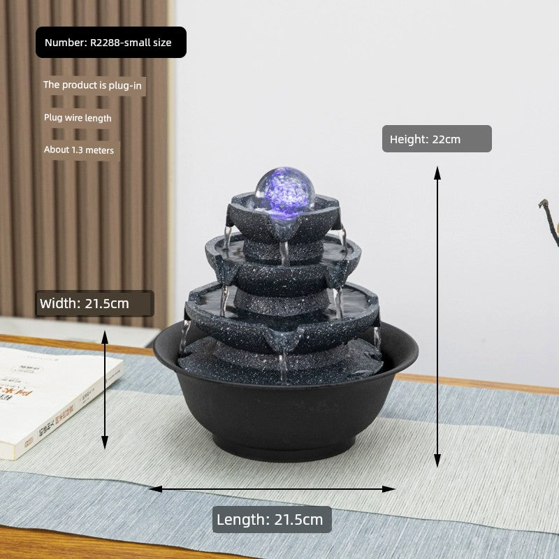 Esfera de decoração Sala de estar Fonte Fengshui