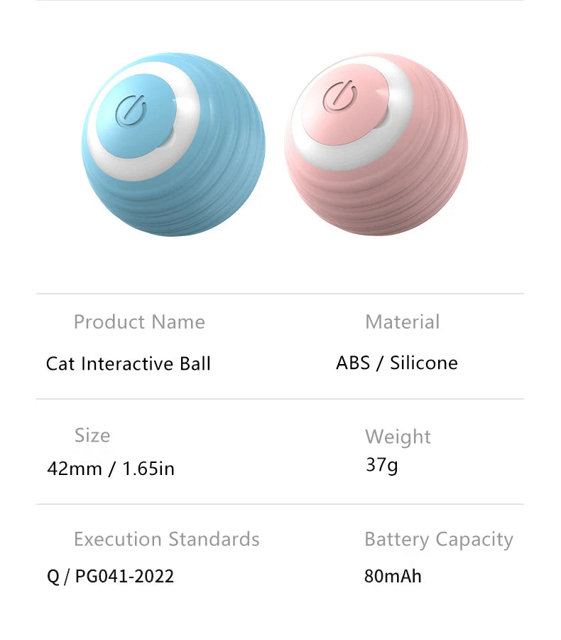 Bola interativa para gatos, brinquedos inteligentes para gatos, bola mágica