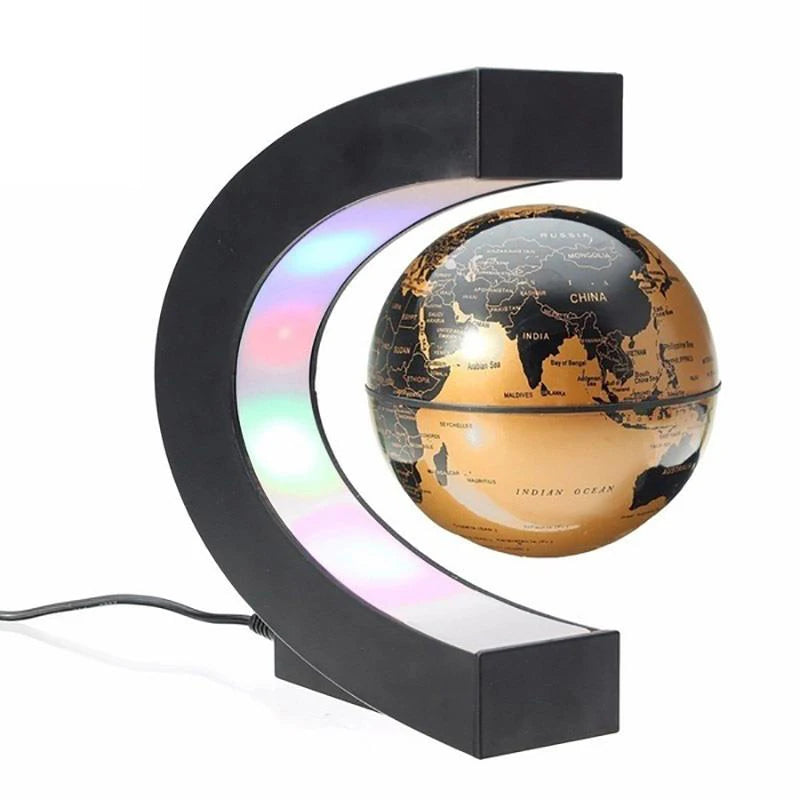 Globo de levitação magnética flutuante led mapa do mundo eletrônico antigravidade lâmpada novidade bola luz decoração