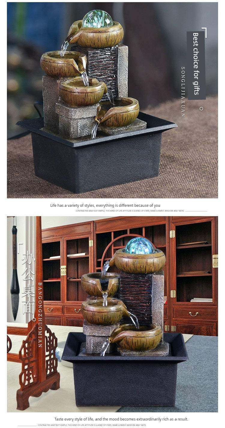 Fonte de decoração para sala de estar feng shui