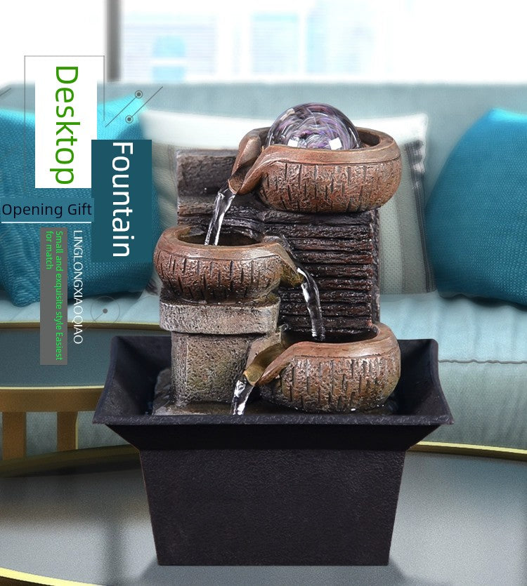 Fonte de decoração para sala de estar feng shui