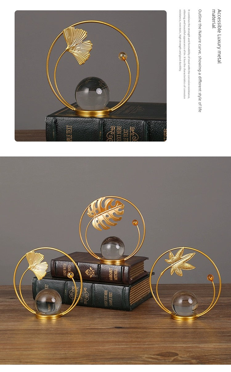Decoração de bola de cristal Ins Armário de TV de luxo acessível Decorações de escritório