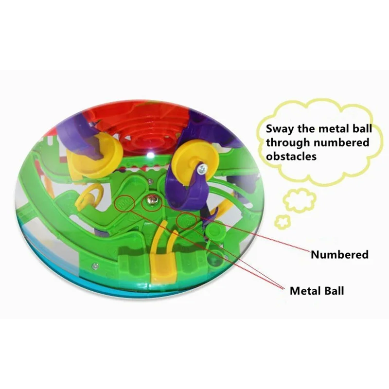 3D labirinto mágico intelecto bola labirinto esfera globo brinquedos