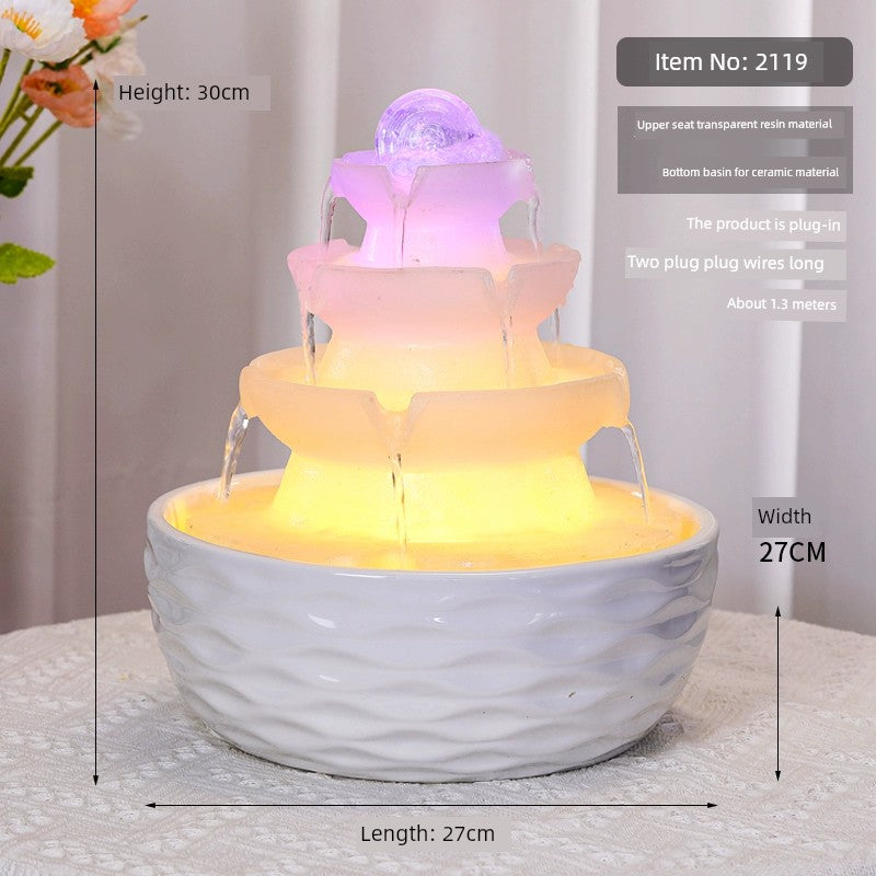 Esfera de decoração Sala de estar Fonte Fengshui