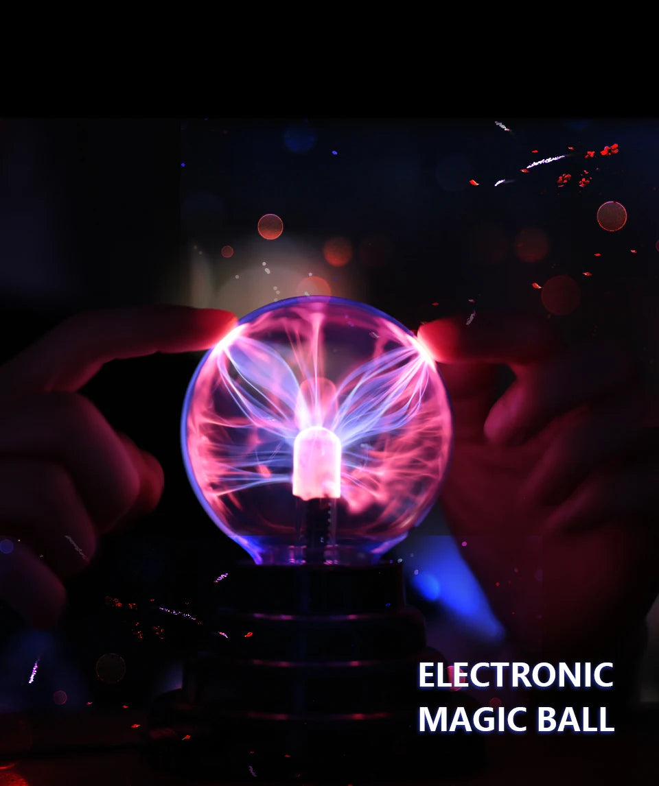 3 Polegada lâmpada mágica de bola plasma 220v lâmpada elétrica luz noturna