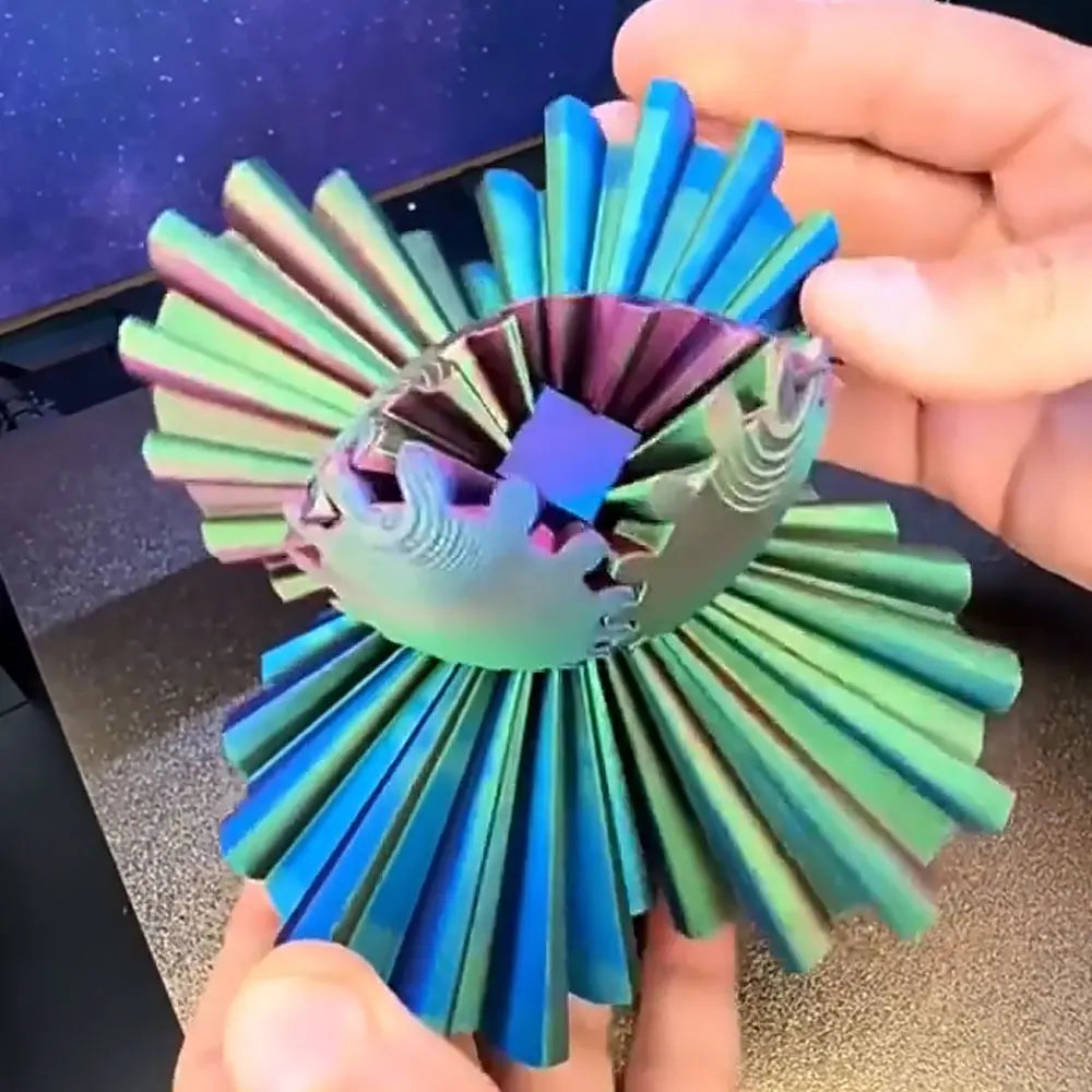 Bola ou cubo brinquedo fidget, brinquedo de engrenagem para estresse e ansiedade relaxante, esfera de engrenagem.