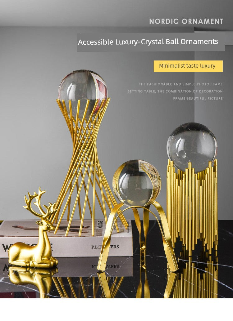 Bola de cristal de decoração de armário de vinho de escritório escandinavo de alta qualidade