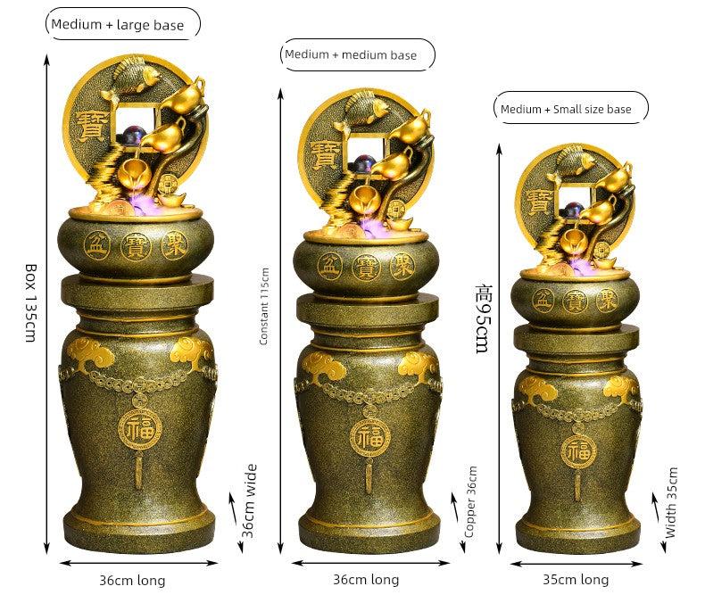 Esfera Fengshui Ornamentos de água corrente Água circulante Decoração de mesa