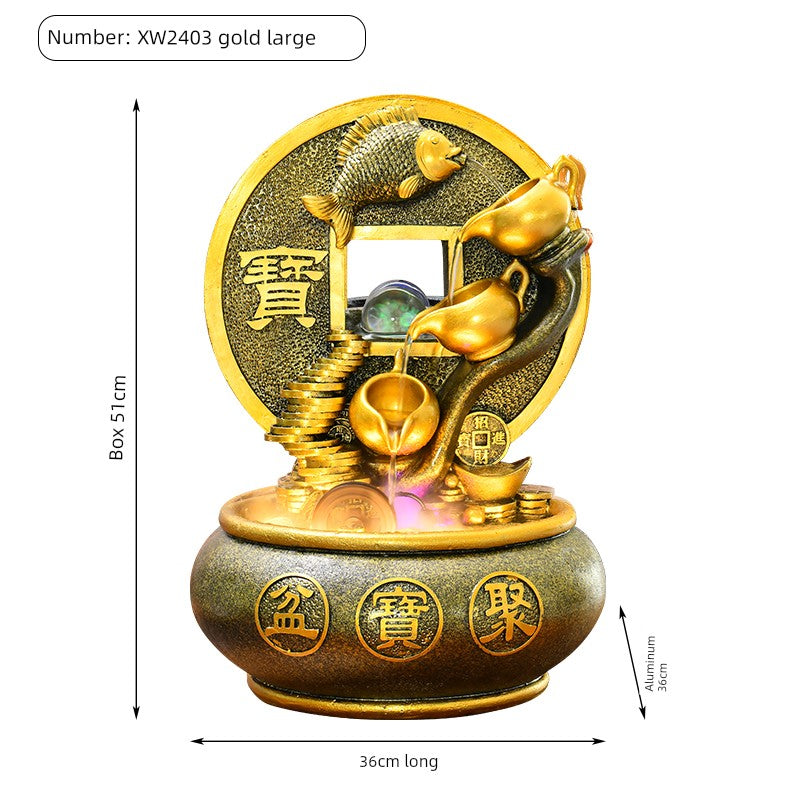Esfera Fengshui Ornamentos de água corrente Água circulante Decoração de mesa