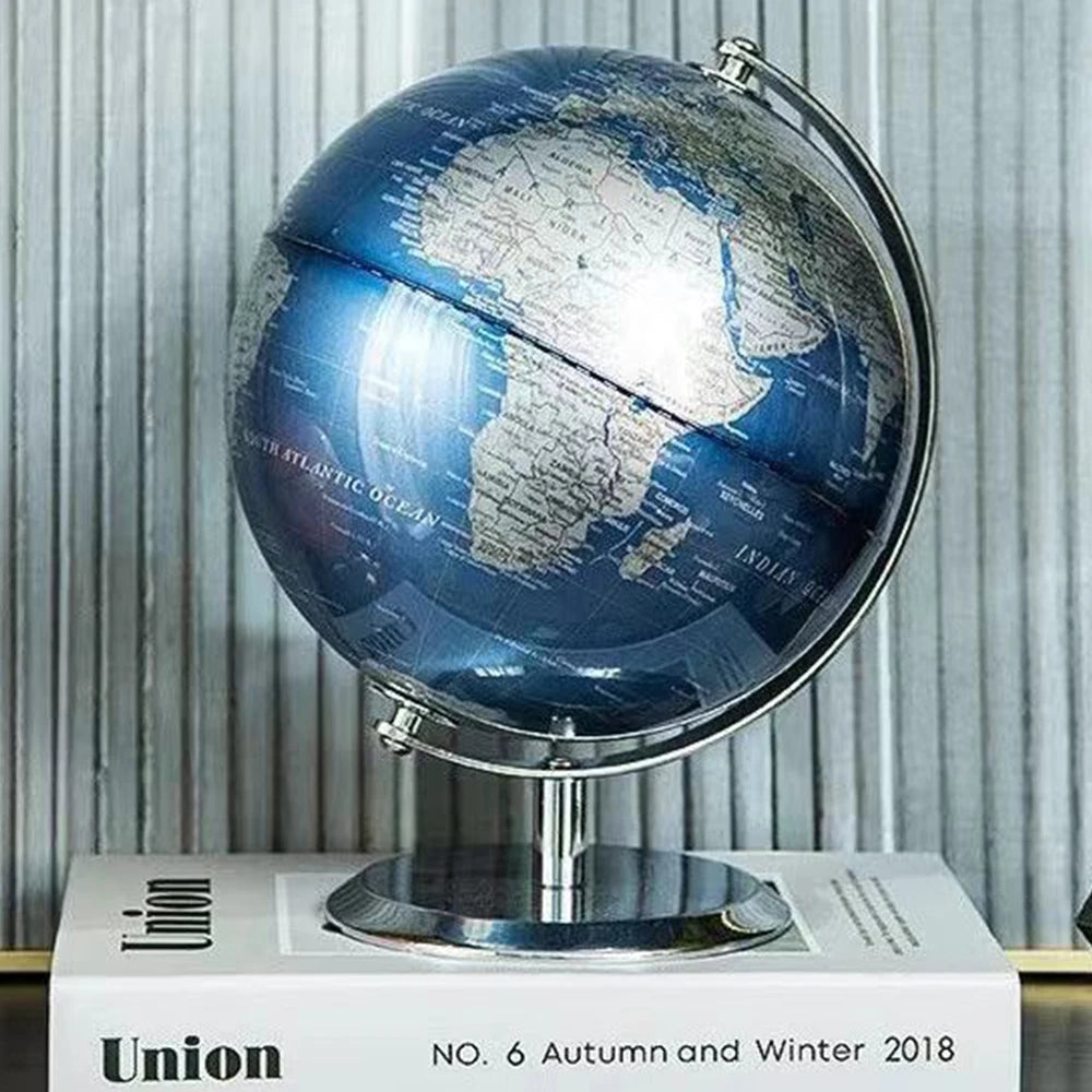 Globo giratório 22x26cm/26x32cm inglês + chinês decoração de escritório em casa estilo europeu luz luxo artesanato