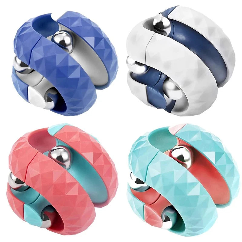 Bola de órbita de descompressão fidget anti estresse brinquedo sensorial pista pinball dedo girador infinito cubo