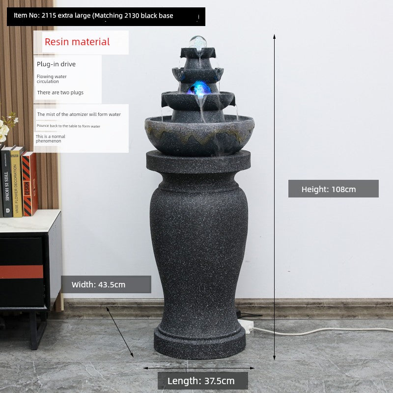 Esfera de decoração Sala de estar Fonte Fengshui