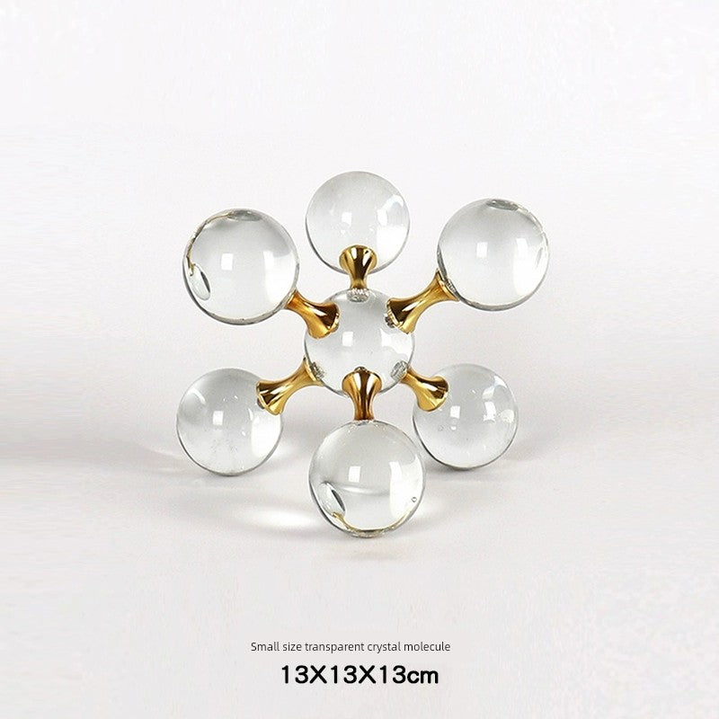 Luz moderna de luxo geométrica cruz metal cristal bola