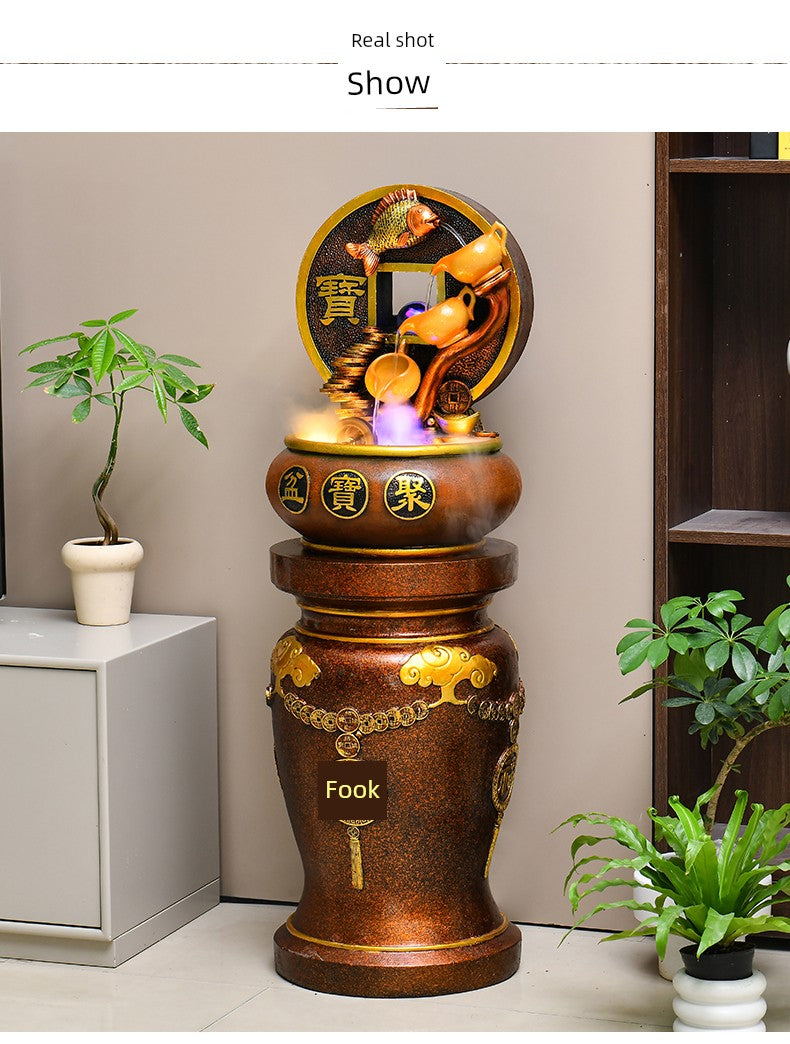 Esfera Fengshui Ornamentos de água corrente Água circulante Decoração de mesa