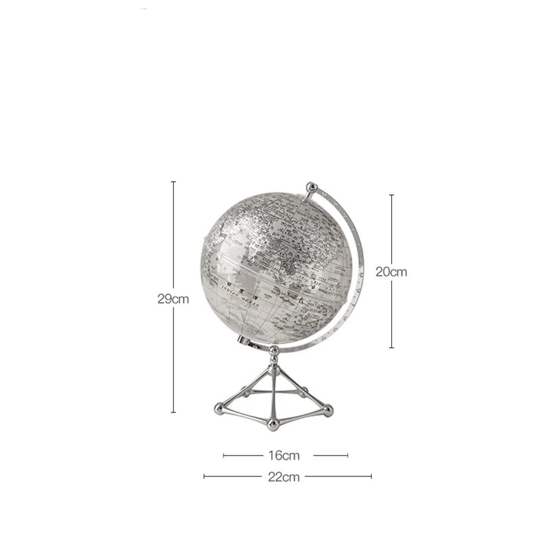 Decoração de mesa globo geografia acessórios de decoração para casa com luz