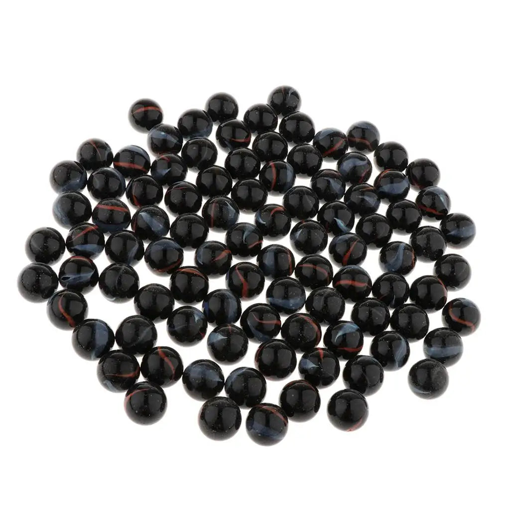 Conjunto de 90 peças de Bolas de vidro de mármore para jogo de damas