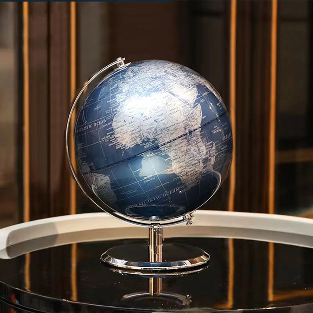 Globo giratório 22x26cm/26x32cm inglês + chinês decoração de escritório em casa estilo europeu luz luxo artesanato