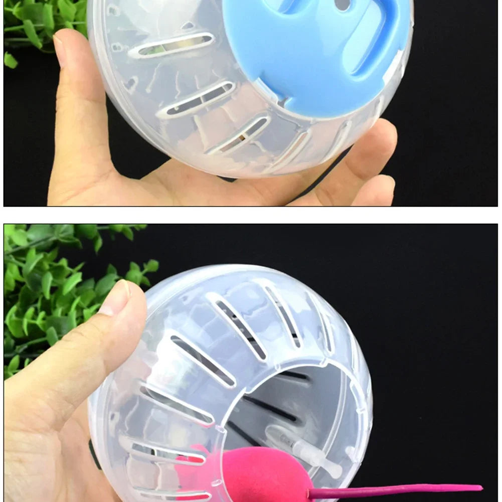 Bola de exercício interativa pequena colorida  para hamsters - brinquedo de treino