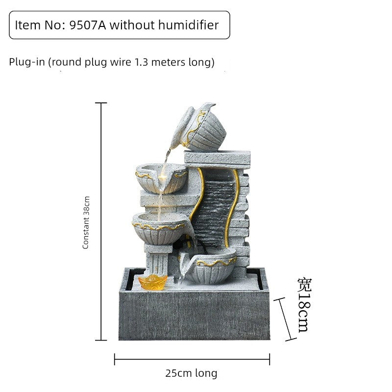 Fonte de decoração para sala de estar feng shui