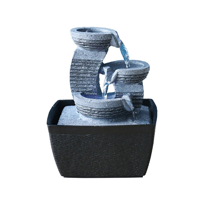 Fontes de água para ambientes internos, cascata decorativa com bola de feng shui