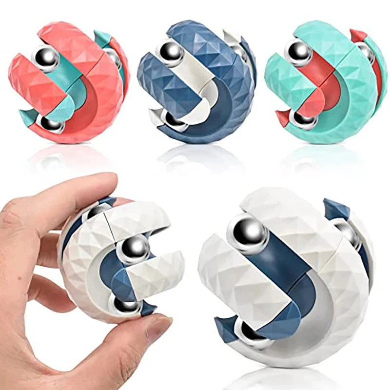 Bola de órbita de descompressão fidget anti estresse brinquedo sensorial pista pinball dedo girador infinito cubo