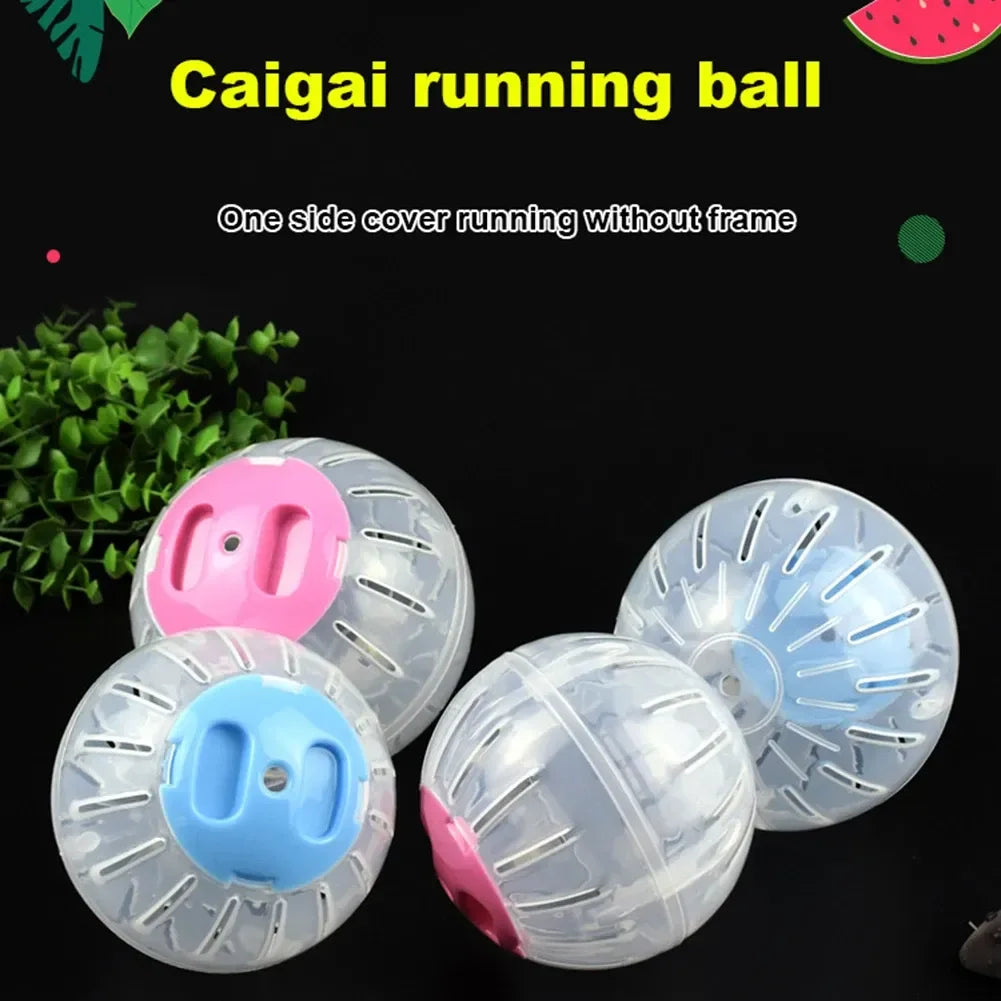 Bola de exercício interativa pequena colorida  para hamsters - brinquedo de treino