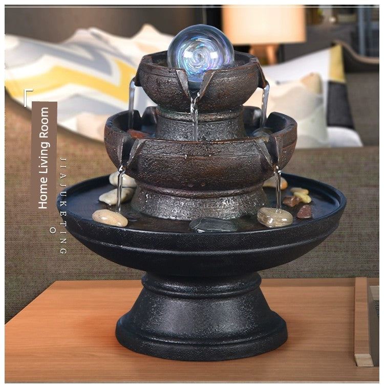 Fonte de decoração para sala de estar feng shui
