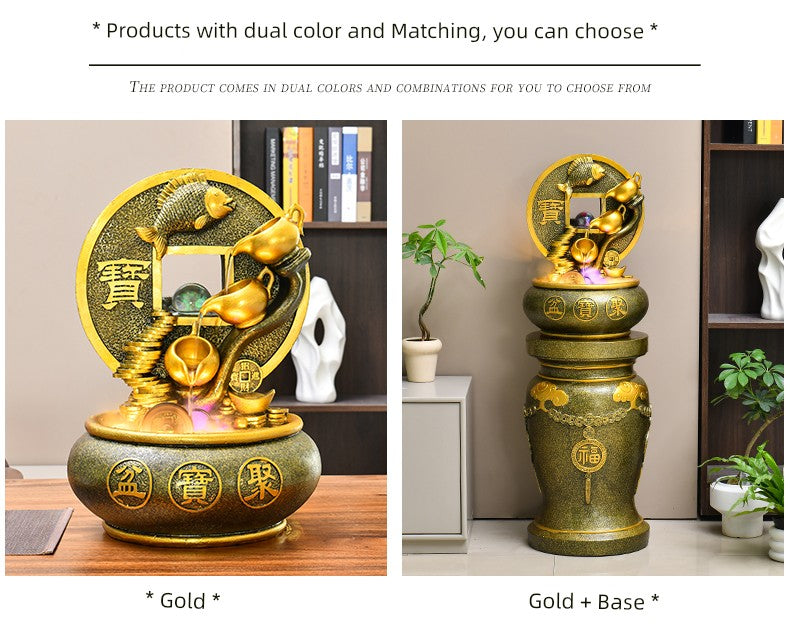 Esfera Fengshui Ornamentos de água corrente Água circulante Decoração de mesa