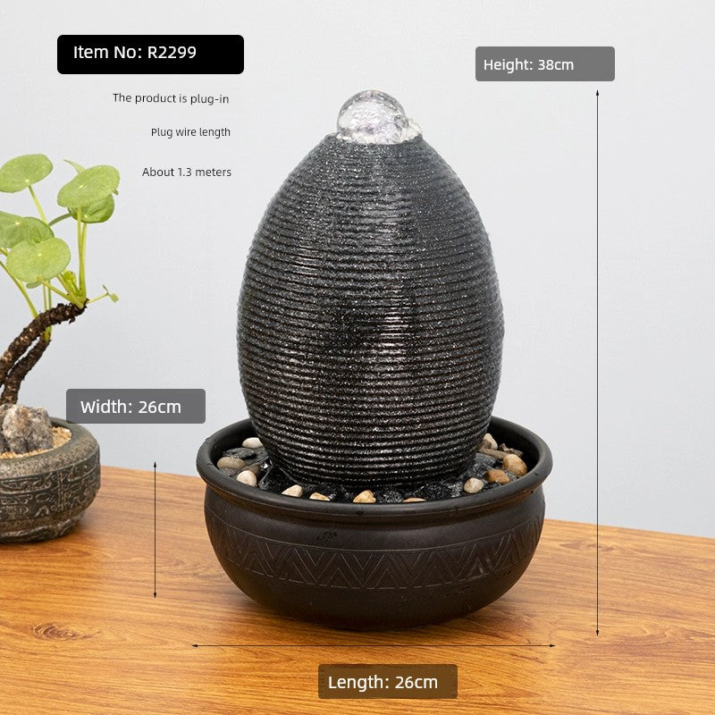 Esfera de decoração Sala de estar Fonte Fengshui