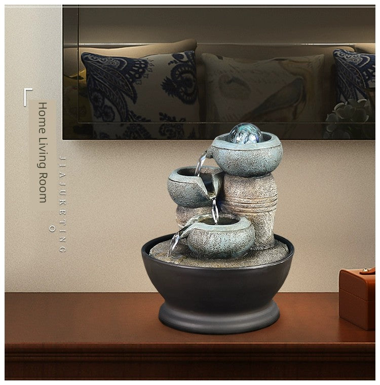 Fonte de decoração para sala de estar feng shui