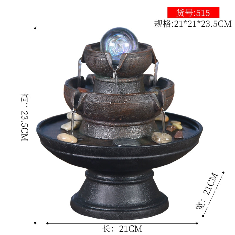 Fonte de decoração para sala de estar feng shui