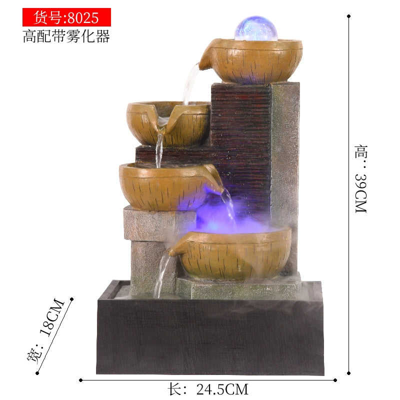 Fonte de decoração para sala de estar feng shui